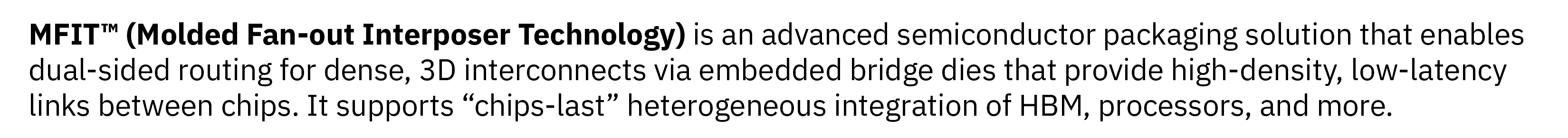 IBM MFIT Description